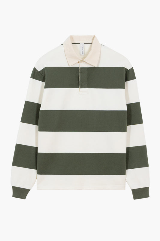 Another Rugby Polo Shirt - Vert / Ecru
