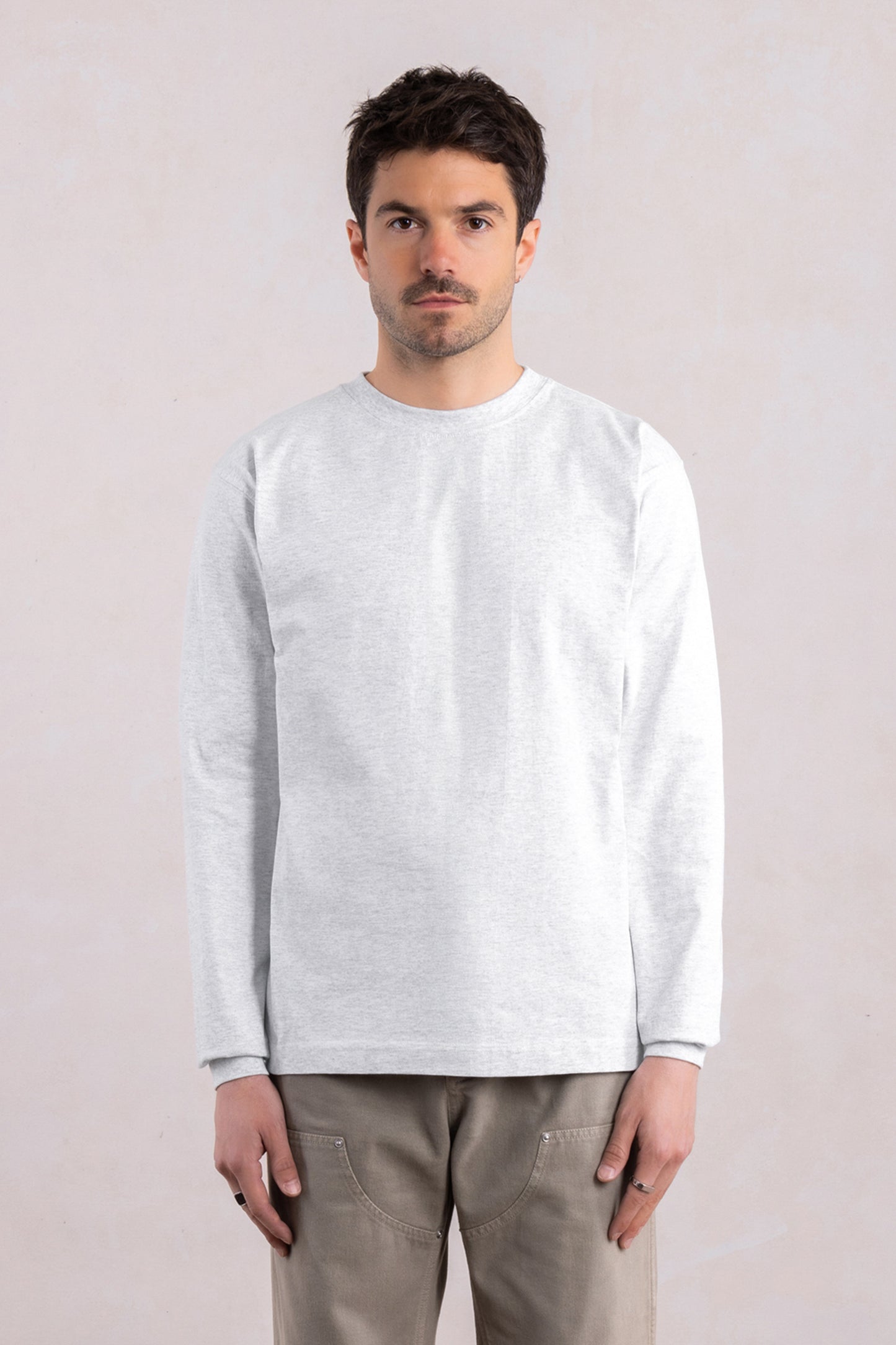 Max-weight t-shirt met lange mouwen - Heather grijs