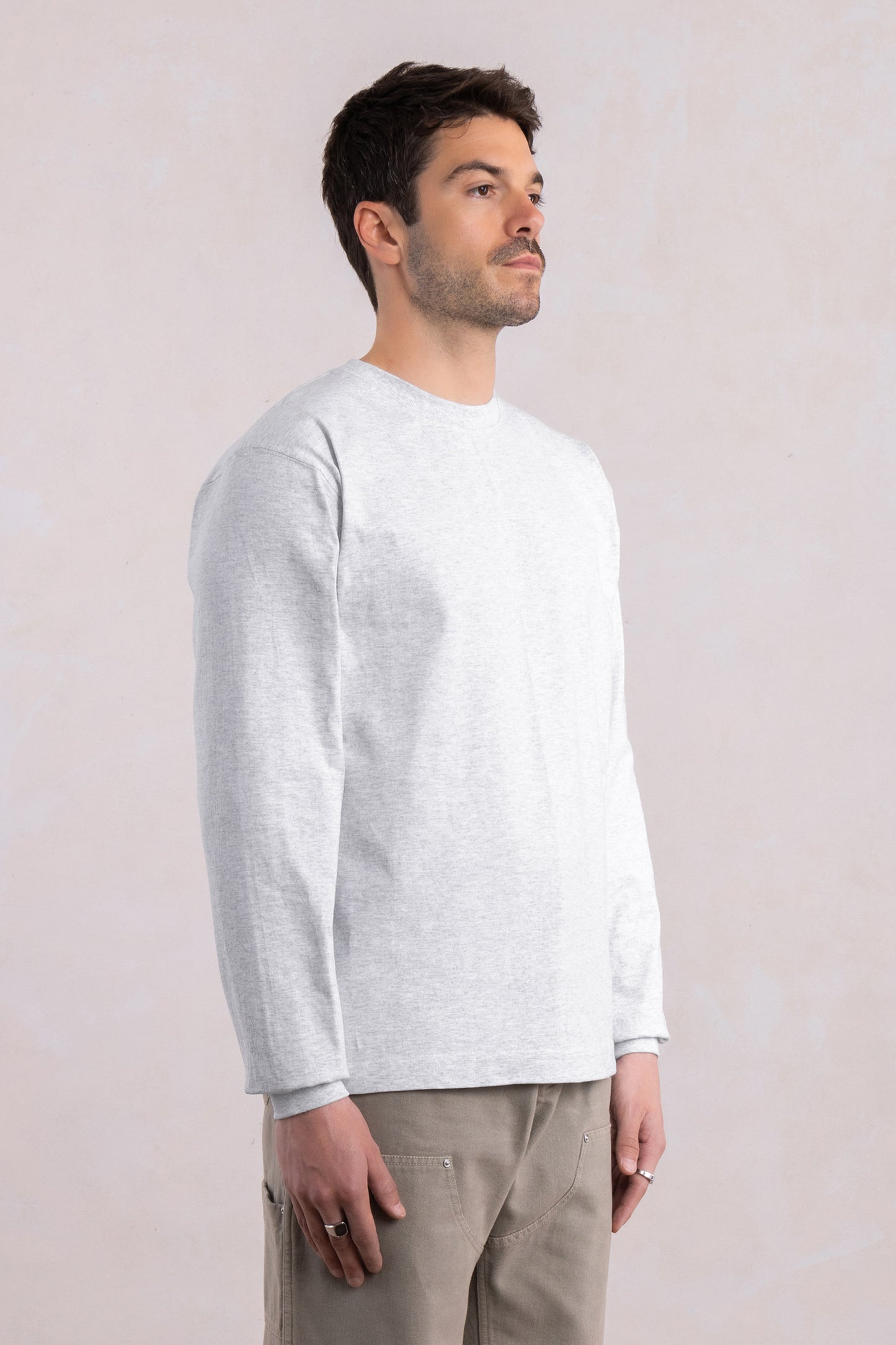Max-weight t-shirt met lange mouwen - Heather grijs