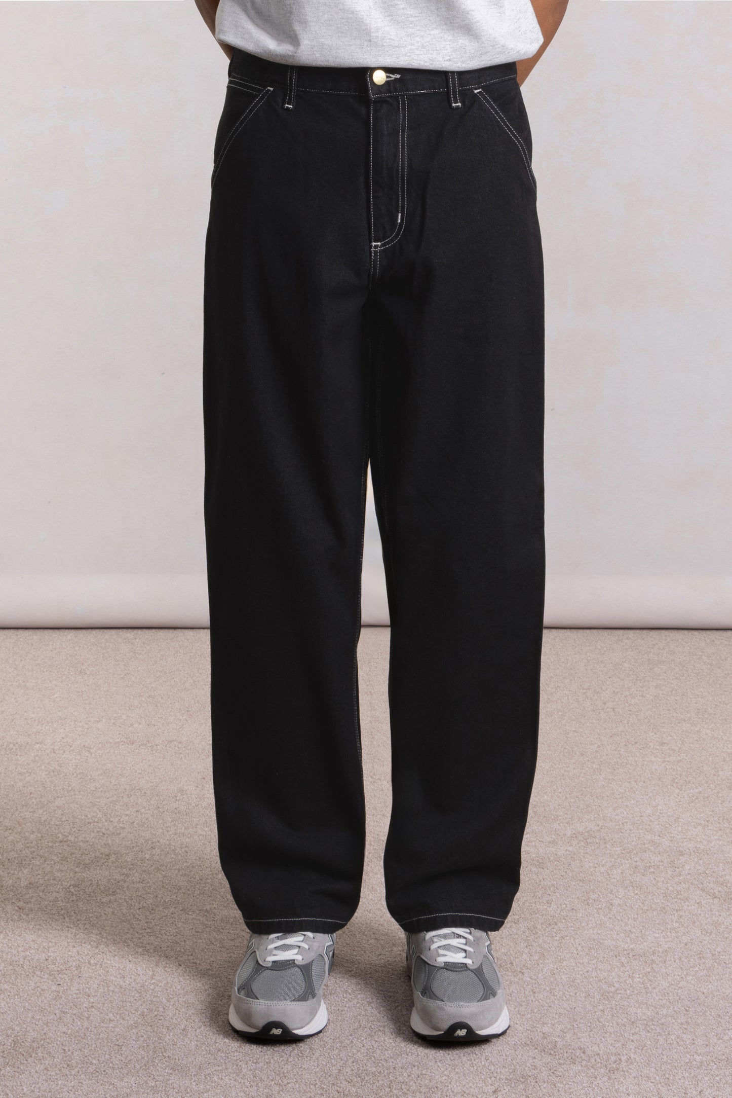 Simple pant - Denim noir one wash