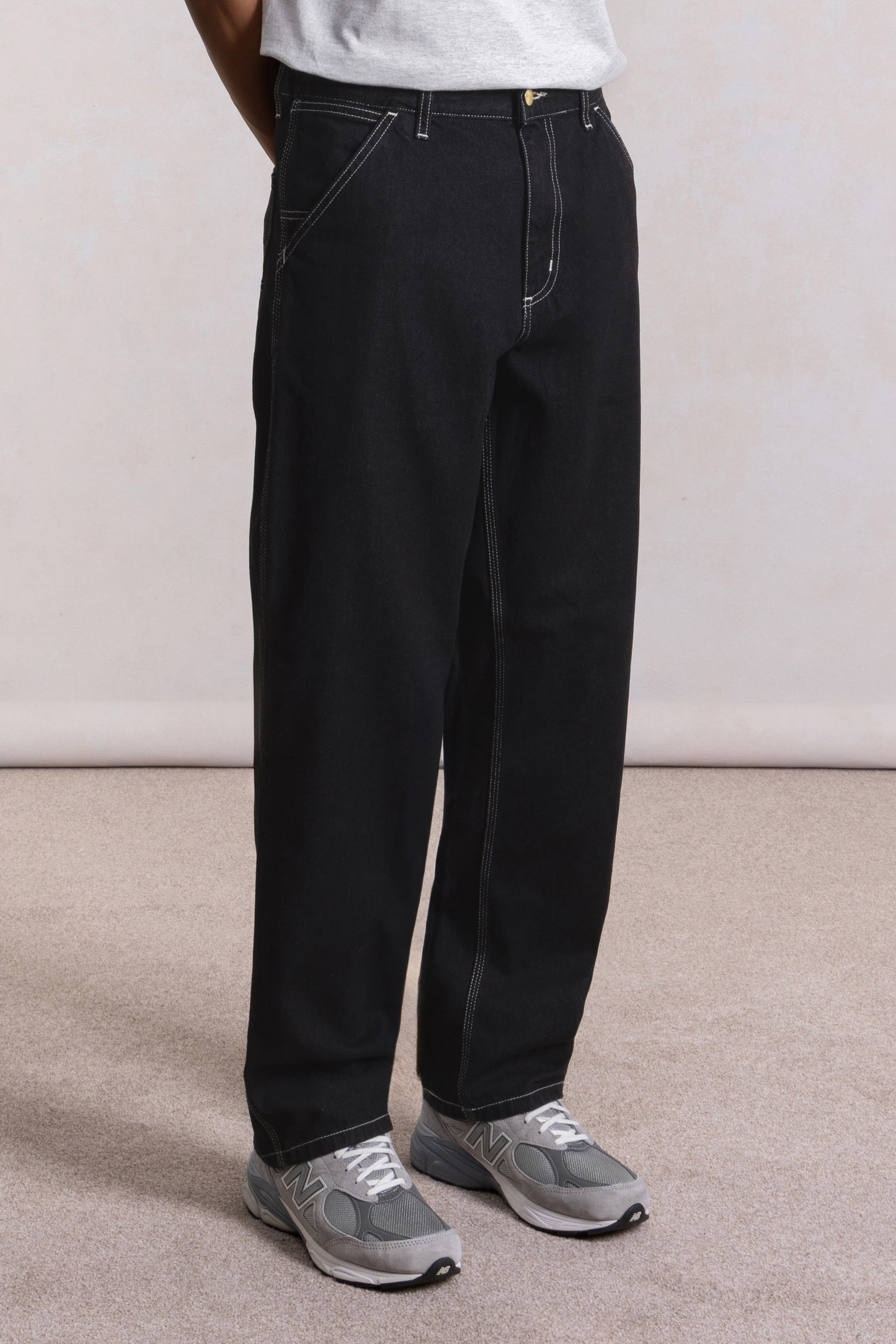 Simple pant - Denim noir one wash
