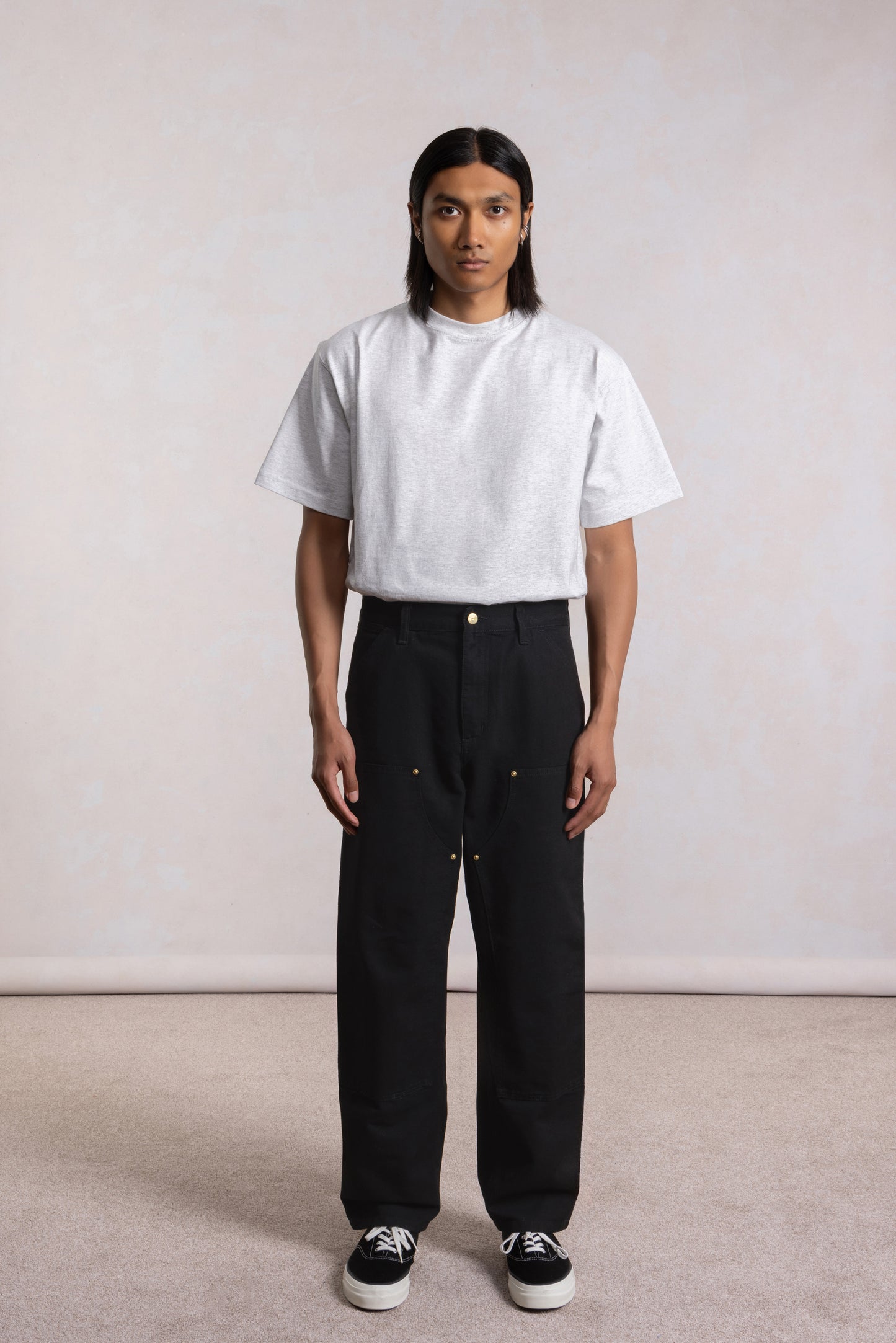 Double Knee Pant - Dearborn Canvas Noir