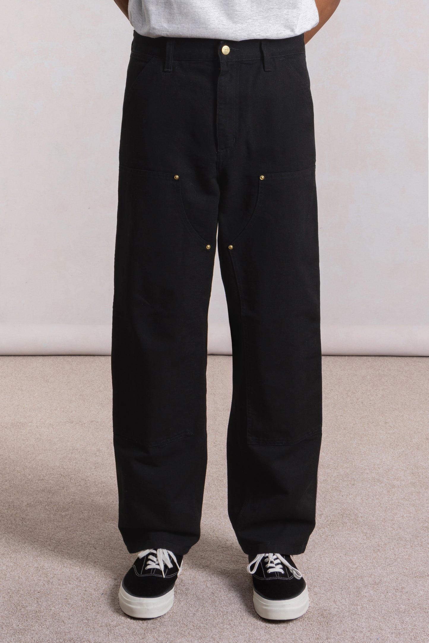 Double Knee Pant - Dearborn Canvas Noir