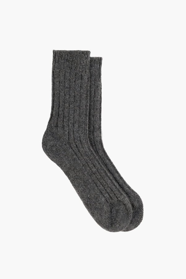 Wollen/Alpaca Sokken - Grijs Exclusief