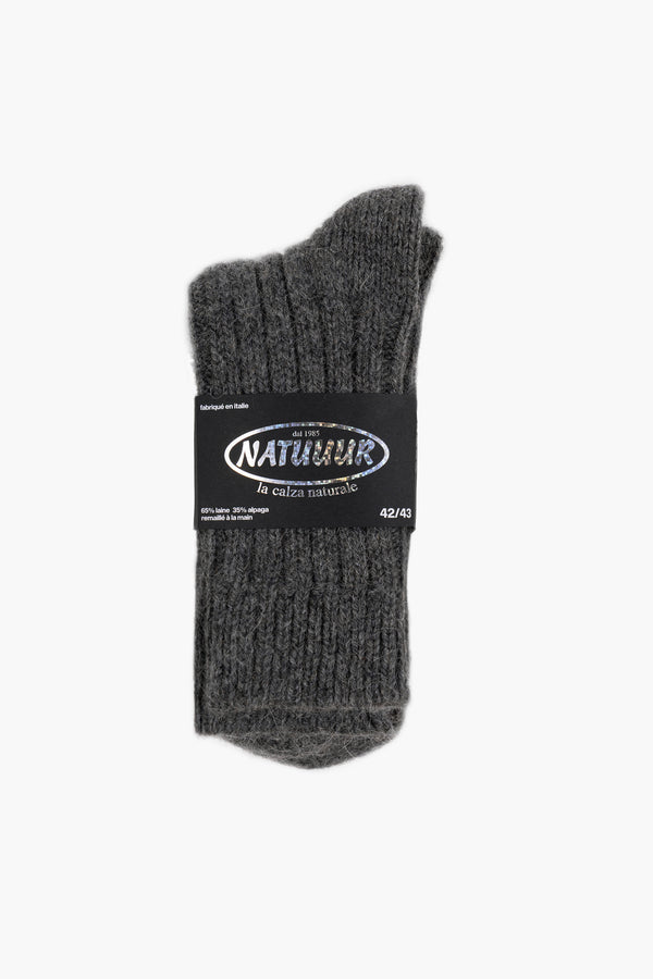 Wollen/Alpaca Sokken - Grijs Exclusief