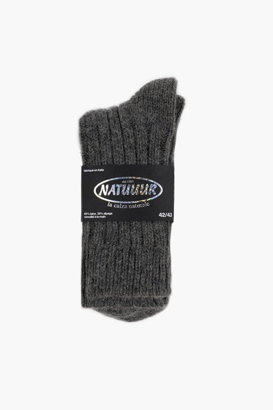 Wool/Alpaca Socks - Gray