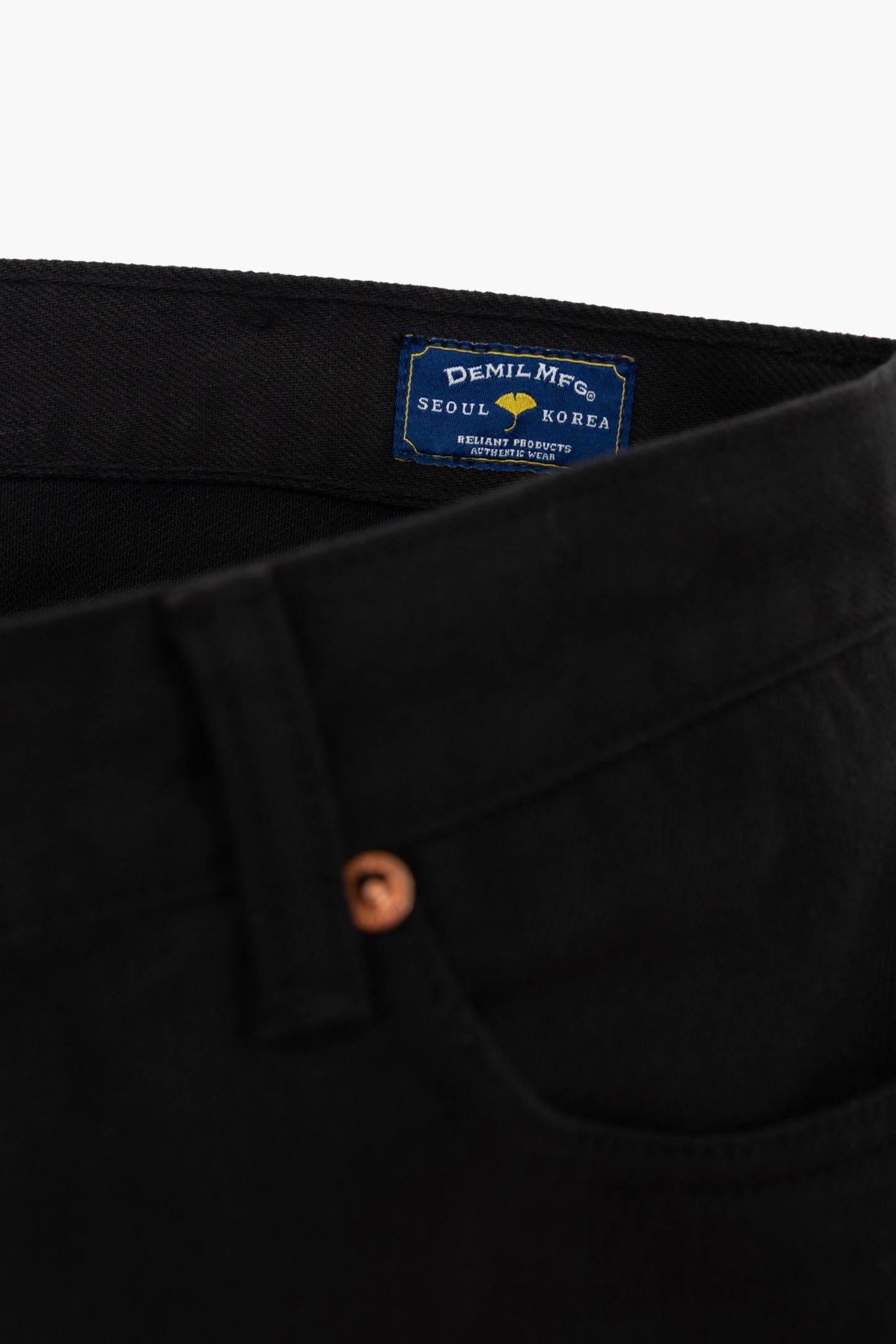 Jean 'Pioneer Pants' - Denim Selvedge Black
