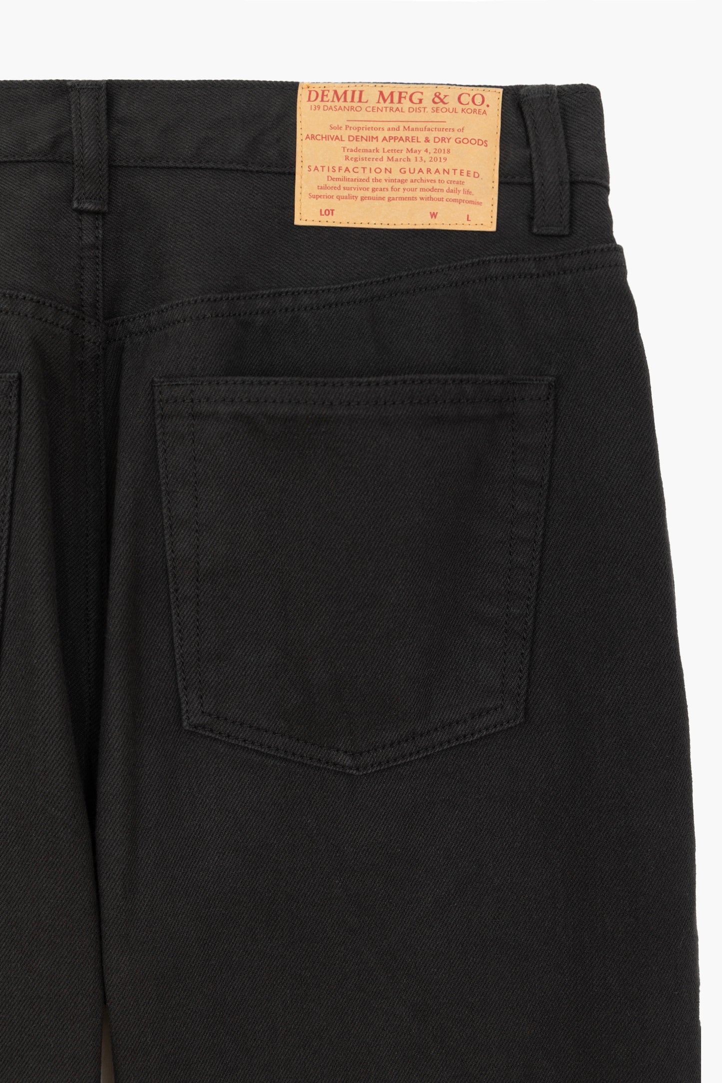 Jean 'Pioneer Pants' - Denim Selvedge Black