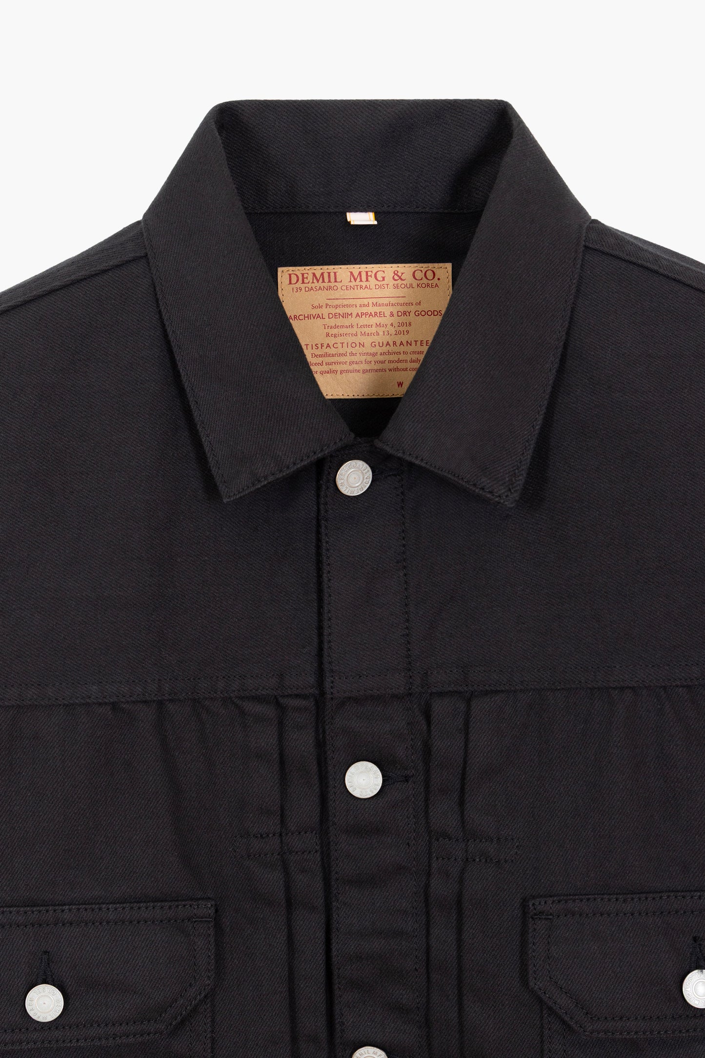 Type II Truckerjack 'Pioneer Jacket' - Zwart Selvedge Denim