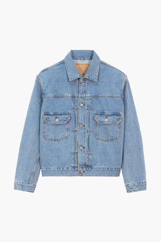 Type II Trucker Jacket 'Pioneer Jacket' - Denim Selvedge Light Indigo