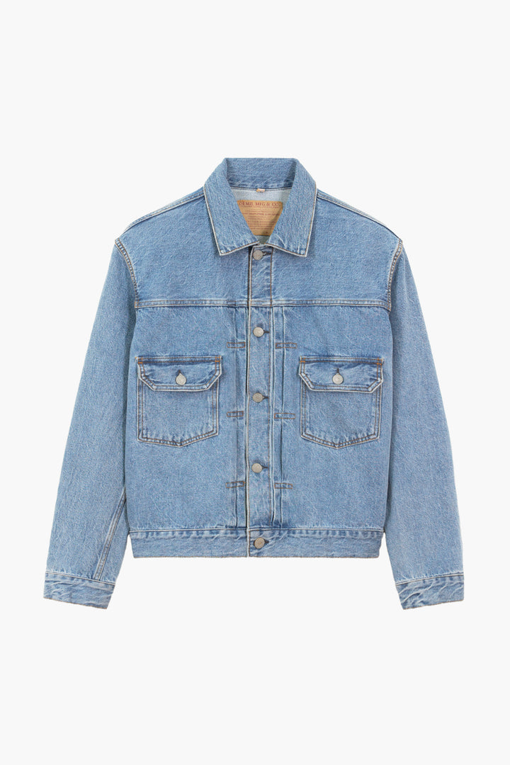 Truckerjack Type II 'Pioneer Jacket' - Denim Selvedge Licht Indigo