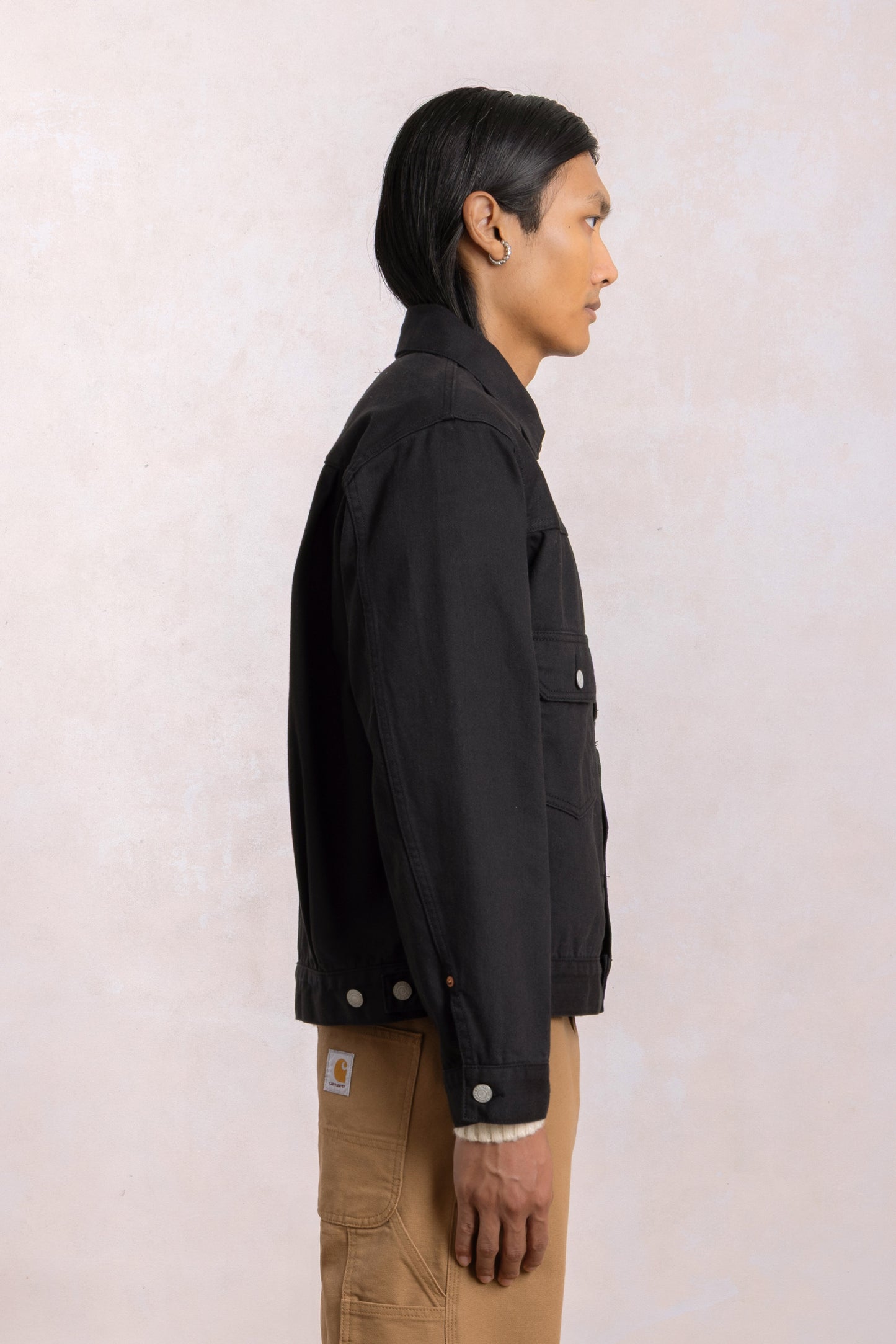 Type II Truckerjack 'Pioneer Jacket' - Zwart Selvedge Denim