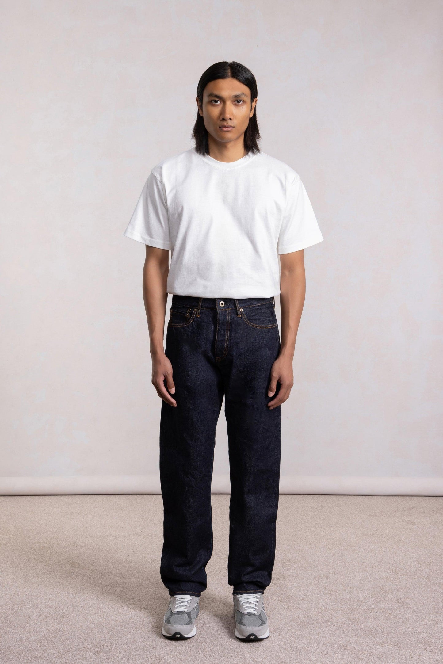 Klassieke rechte jeans 14,8 oz - Ruwe selvedge denim