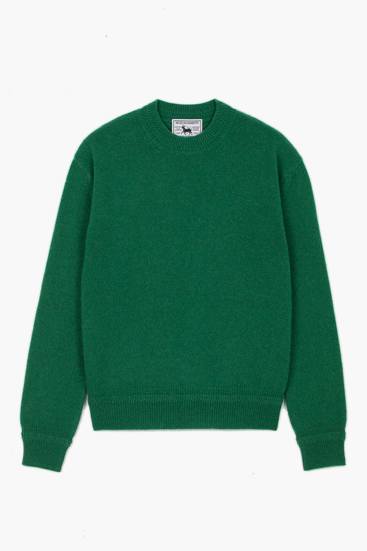 Relaxed Cashmere Crewneck - Vert