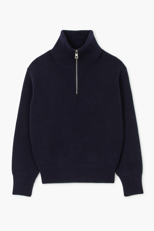Sailor Sweator - Laine d'agneau Bleu Marine