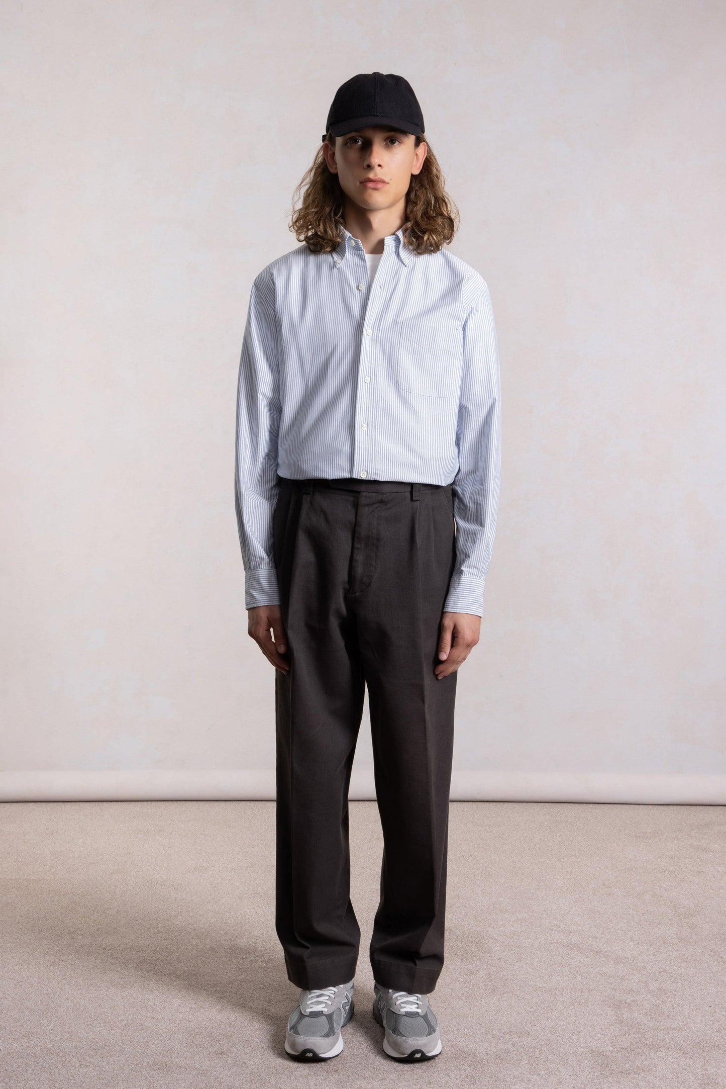 'Vintage Ivy' Oxford Shirt - Blue Stripes