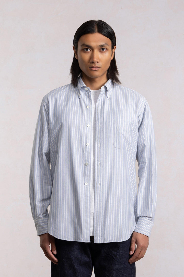 'Vintage Ivy' Shirt - Striped Oxford