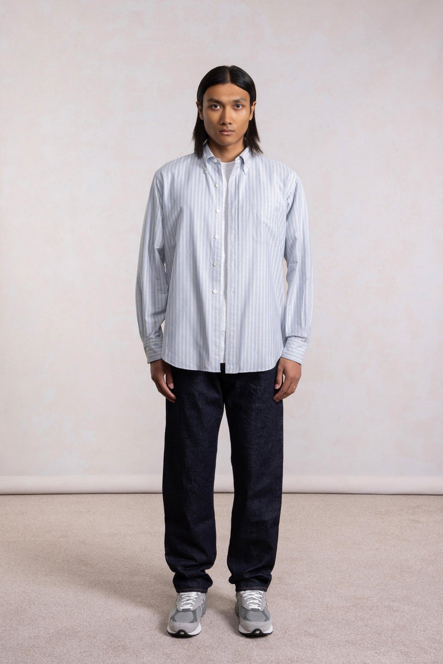 'Vintage Ivy' Shirt - Striped Oxford