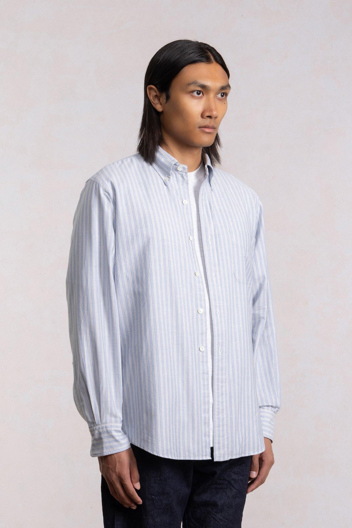 'Vintage Ivy' Shirt - Striped Oxford