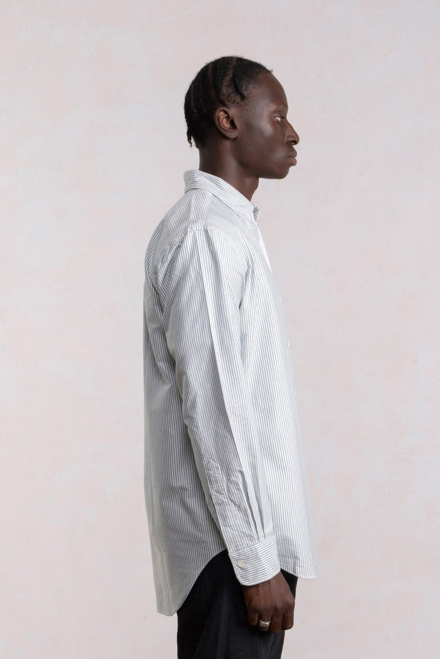 Chemise 'Vintage Ivy' - Oxford Rayé Vert