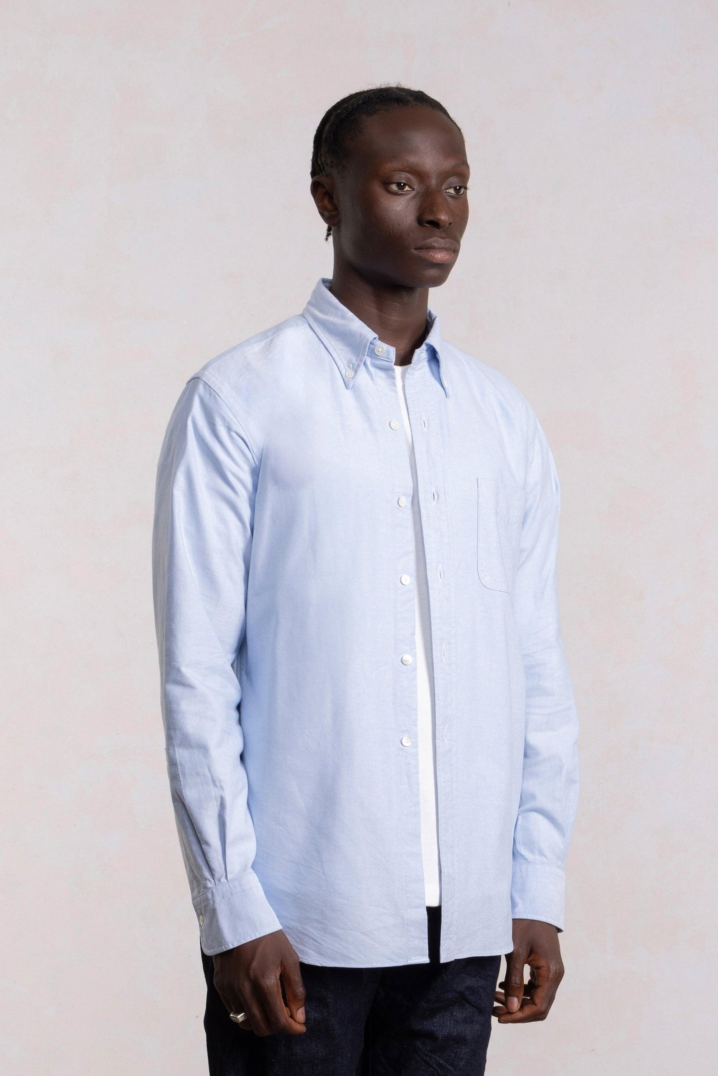 'Vintage Ivy’ Oxford Shirt - Light Blue