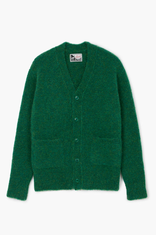 Alpaca Cardigan - Vert Chiné