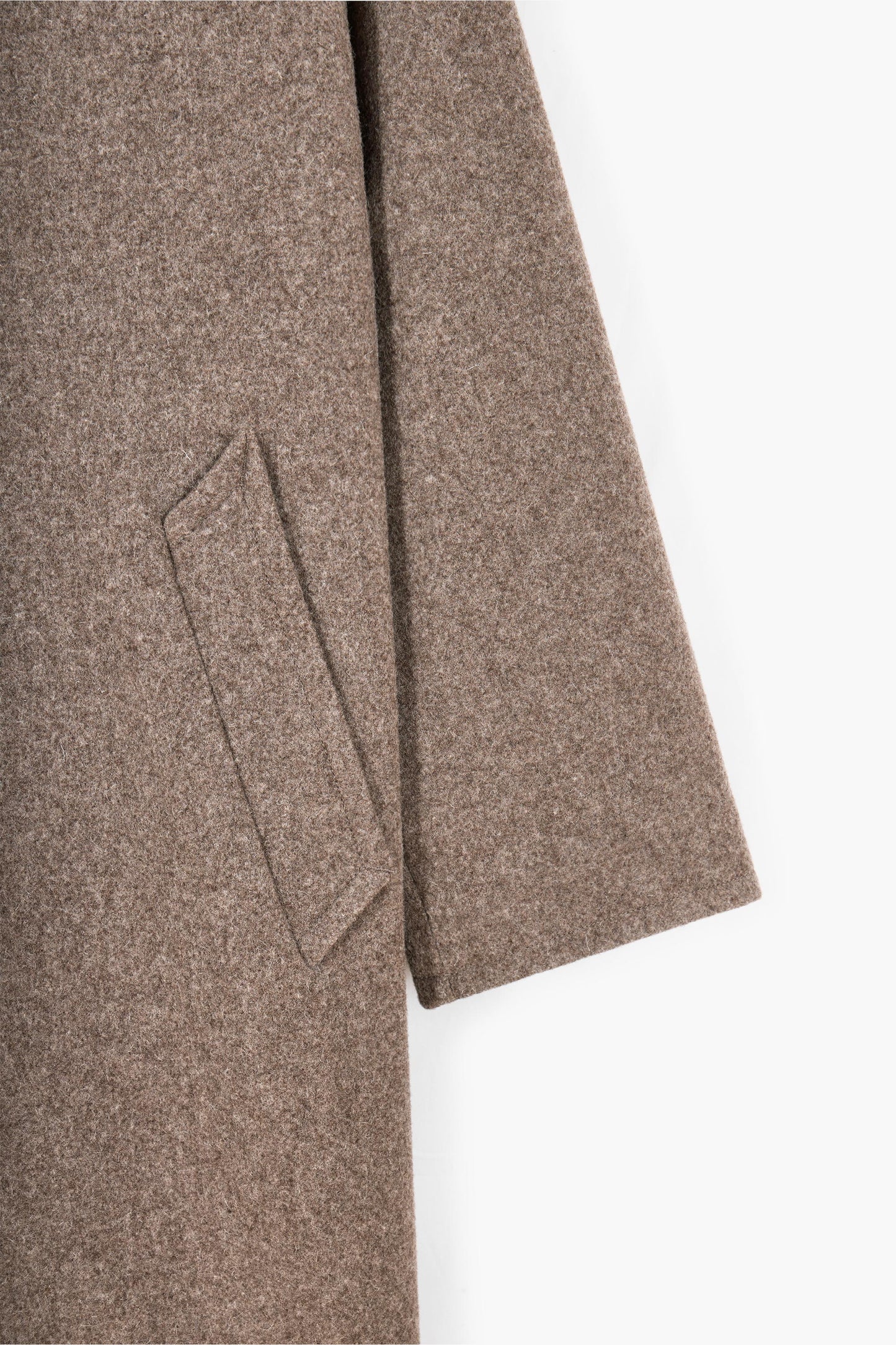 Car Coat Raglan - Heather Beige Wool
