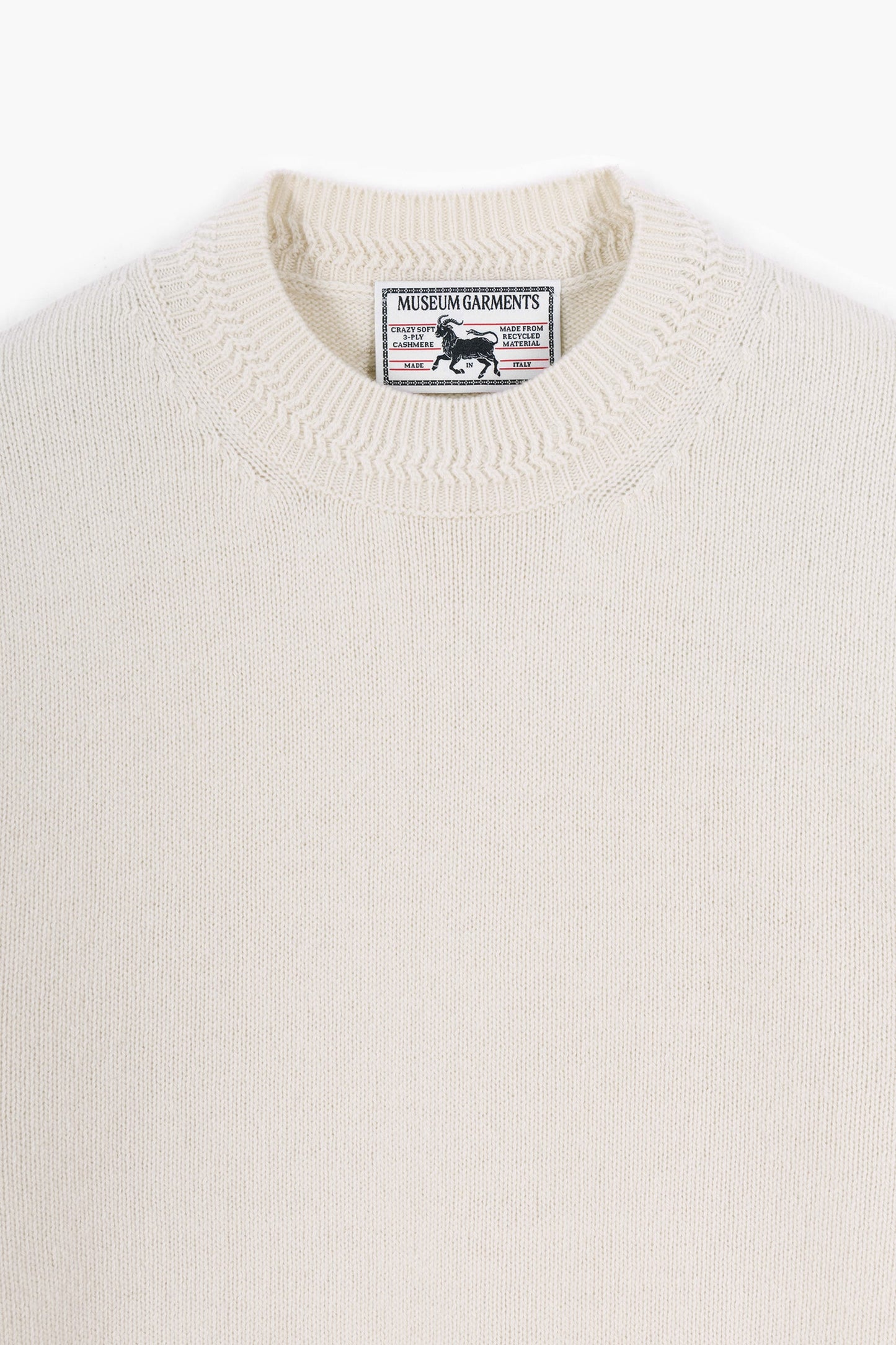 Relaxed Cashmere Crewneck - Ecru