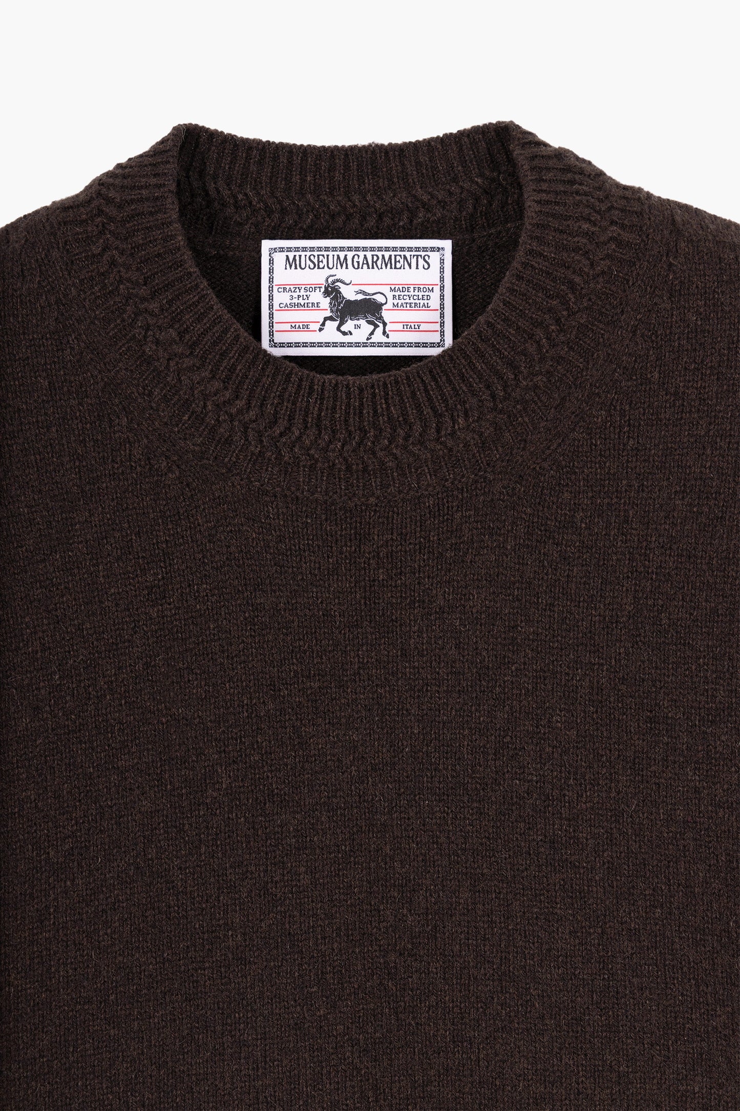 Relaxed Cashmere Crewneck - Marron