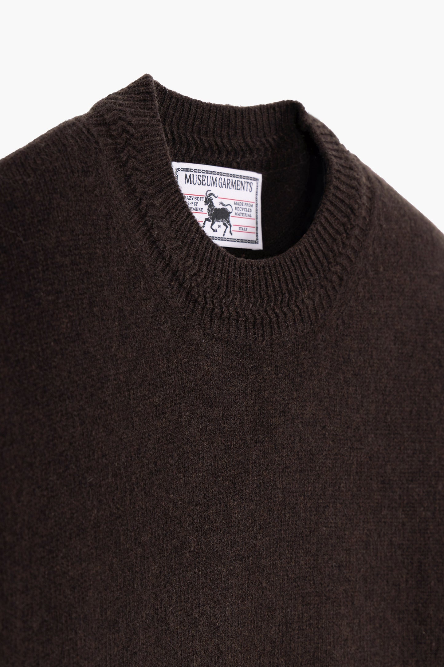 Relaxed Cashmere Crewneck - Marron