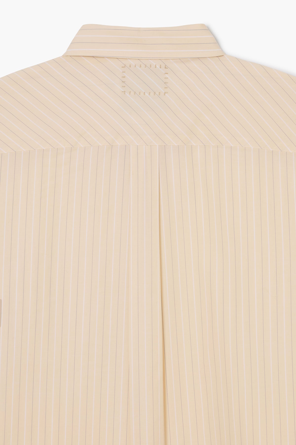 Corporate Shirt - Popeline de coton rayée Vanille/Blanc