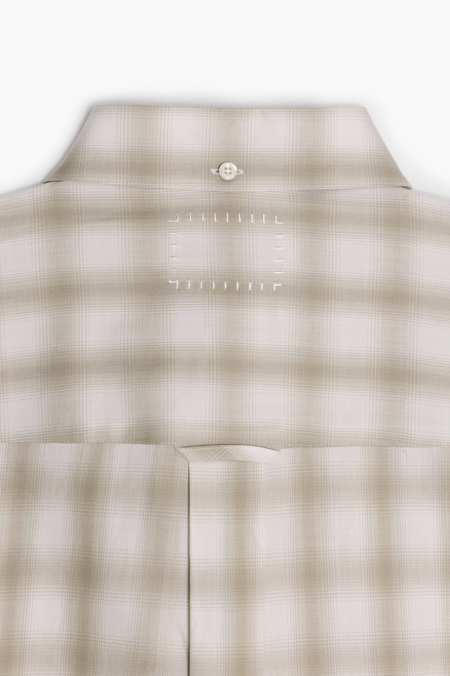 Dad's shirt - Coton à carreaux ombrés - Beige