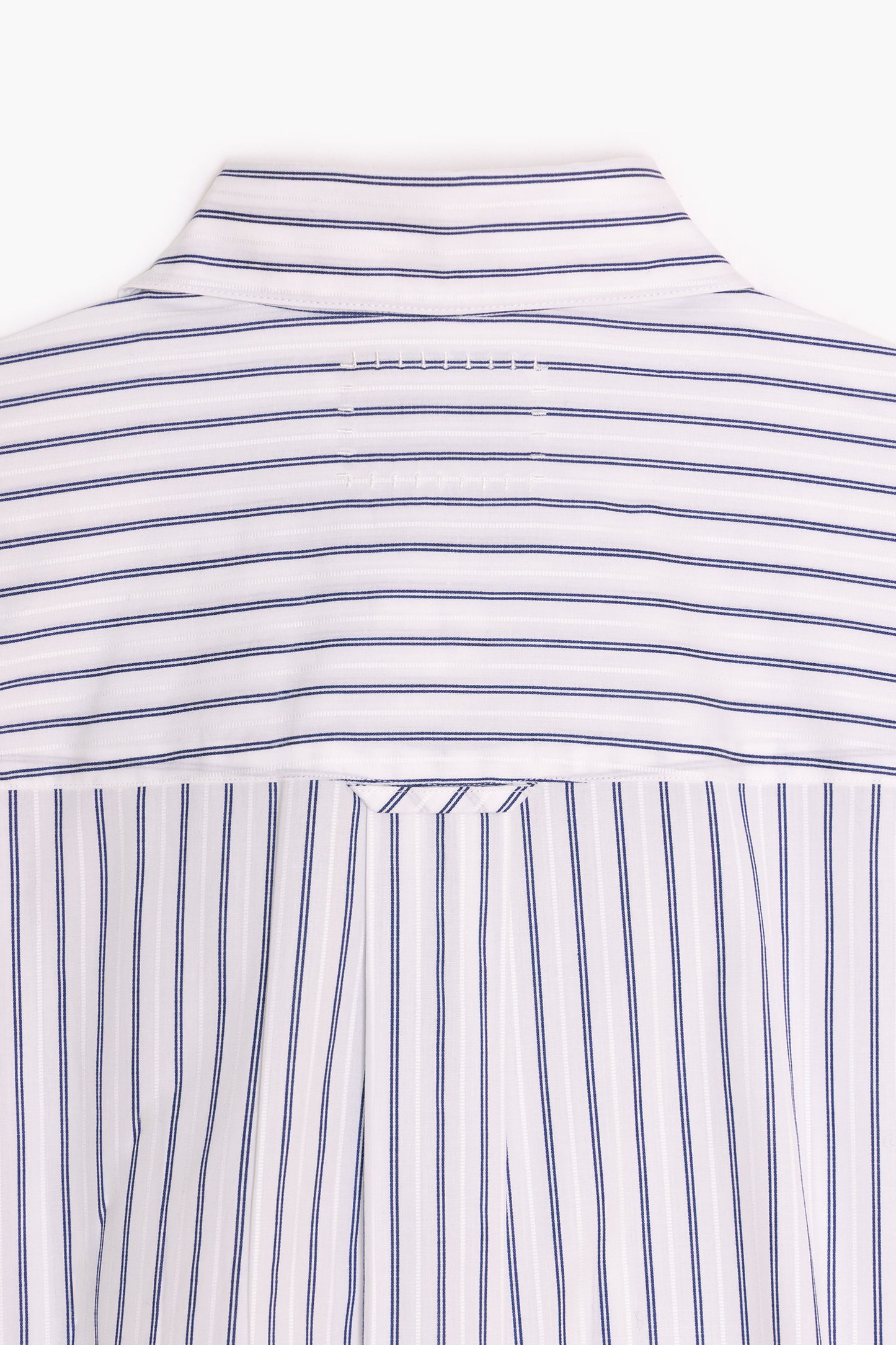 Dad's Shirt - Blue/White Striped Dobby Cotton