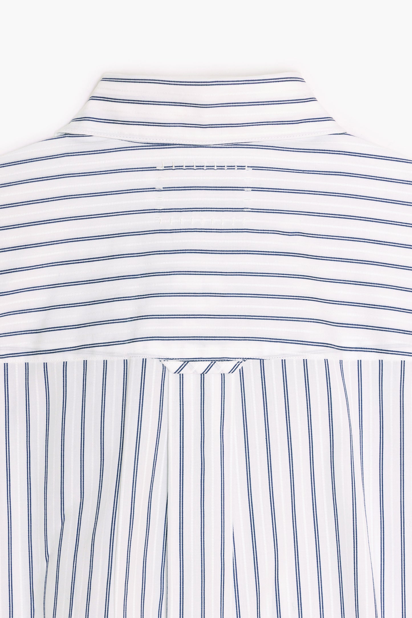 Dad's shirt - Coton à rayures dobby Bleu/Blanc