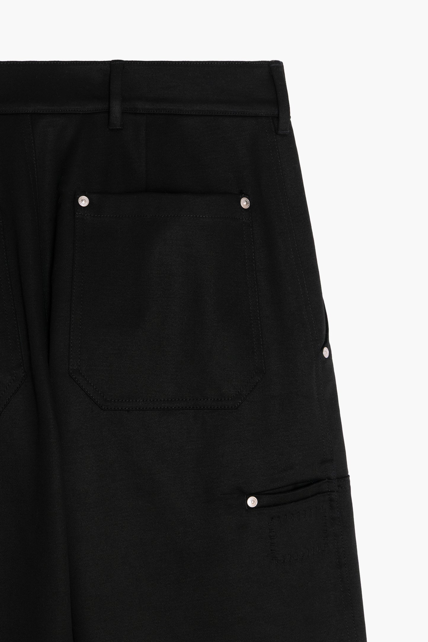 Fatigue Pants - Black Cotton Sateen