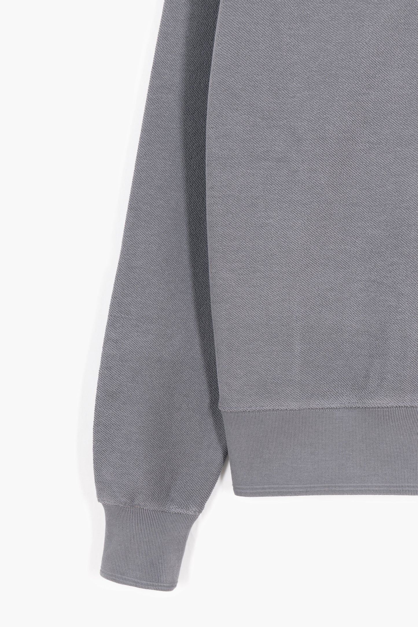 Reversed Polo Sweatshirt - Gris Anthracite