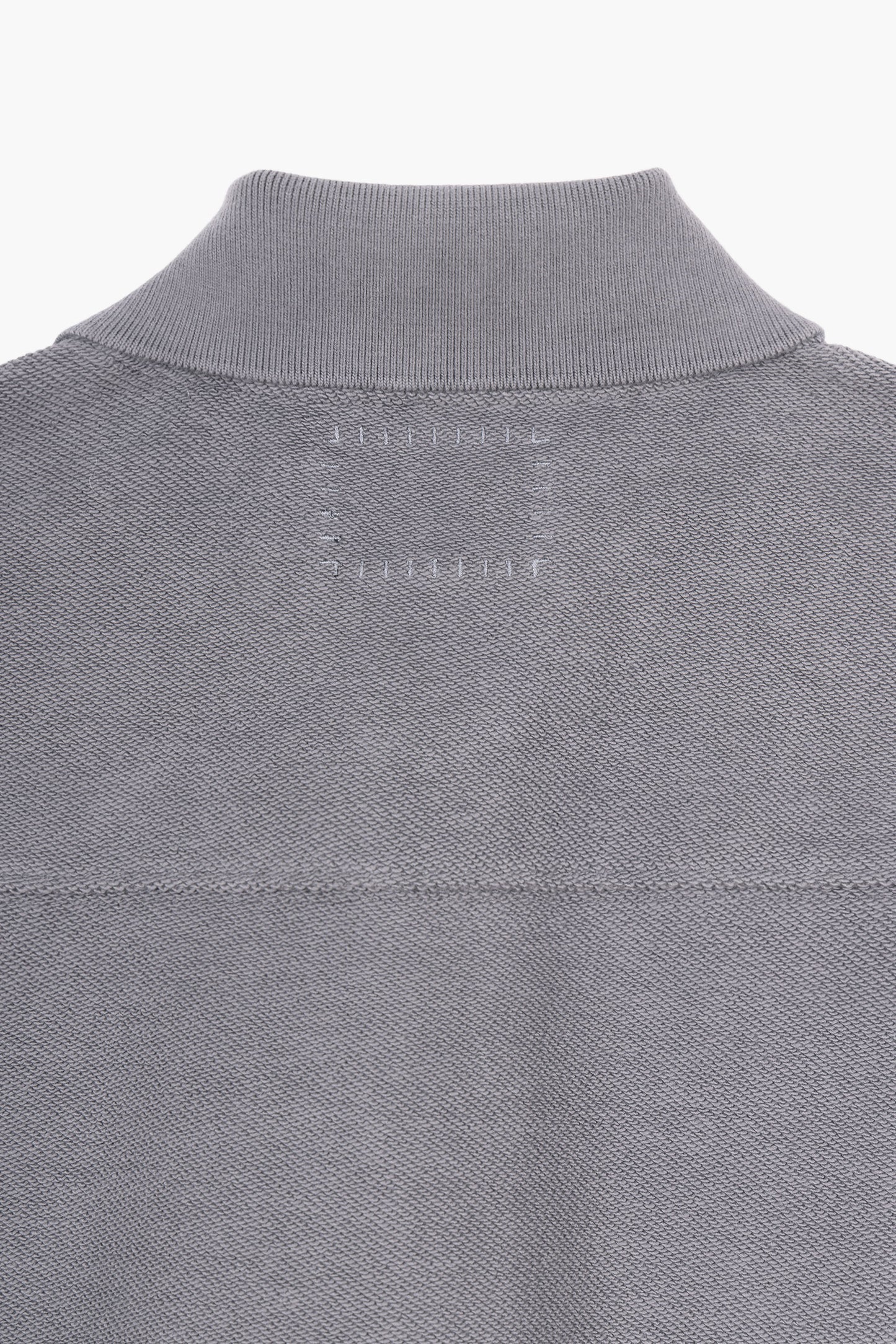 Reversed Polo Sweatshirt - Gris Anthracite