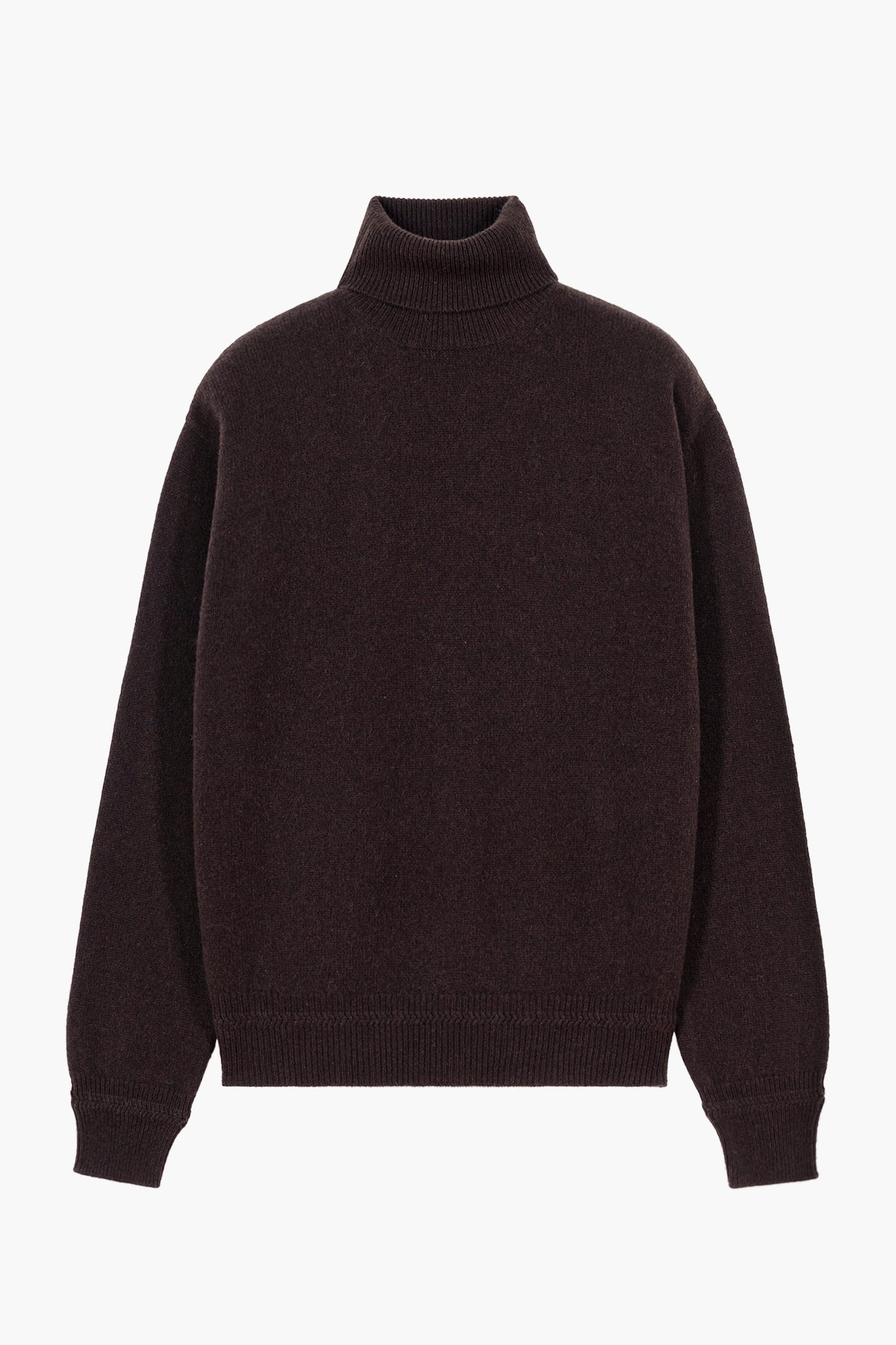 Relaxed Cashmere Turtleneck - Marron