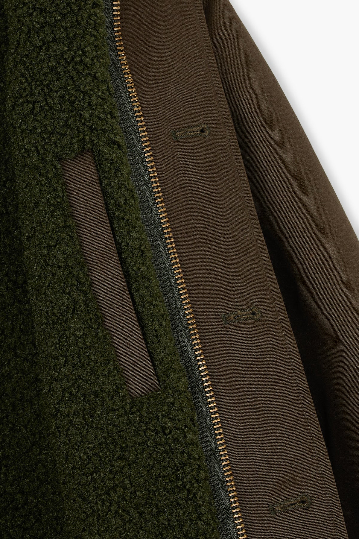 A-2 Military Jacket - Satin de coton Vert Foncé