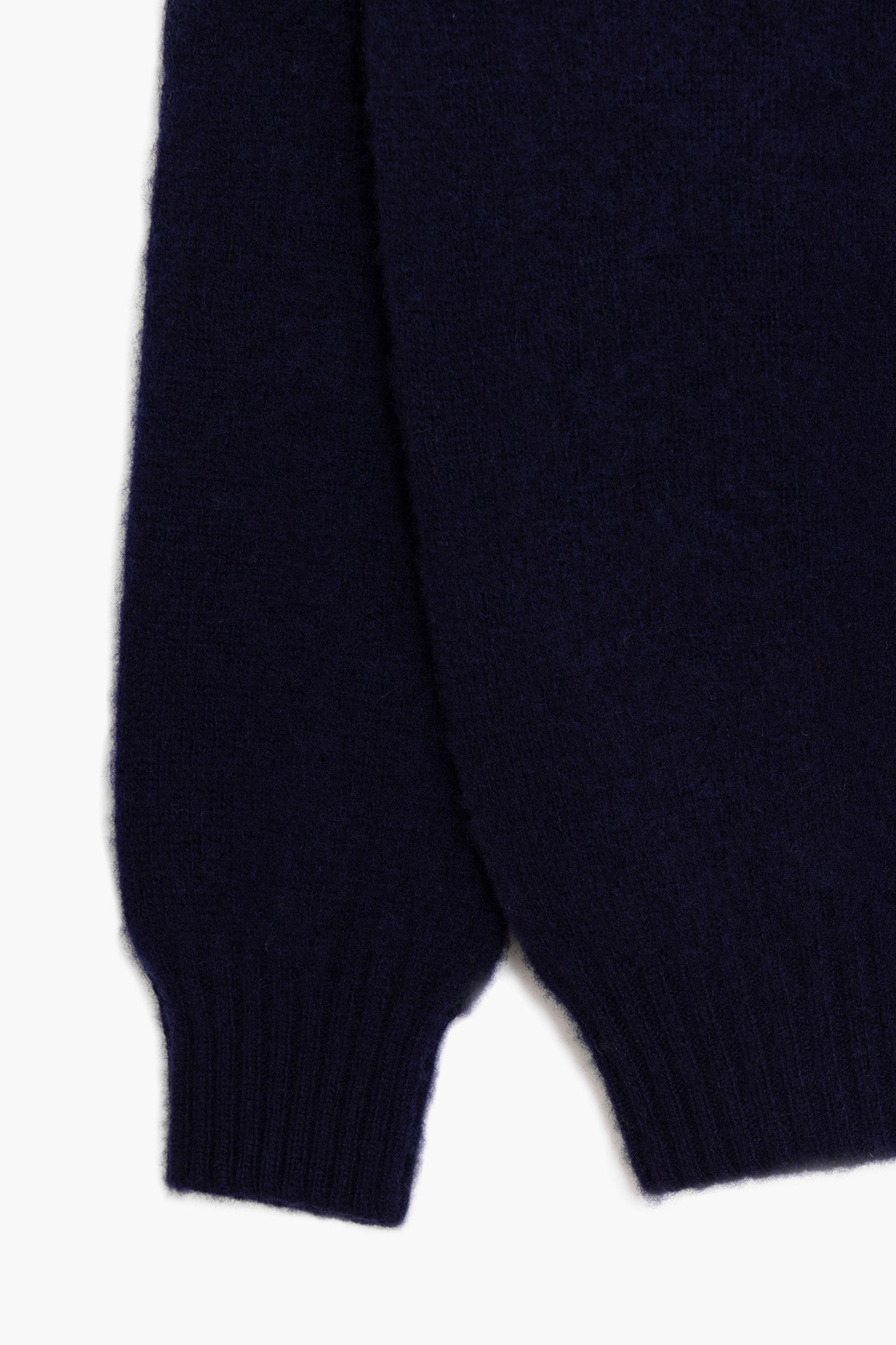 Shaggy Dog wollen polokraag trui – Marineblauw