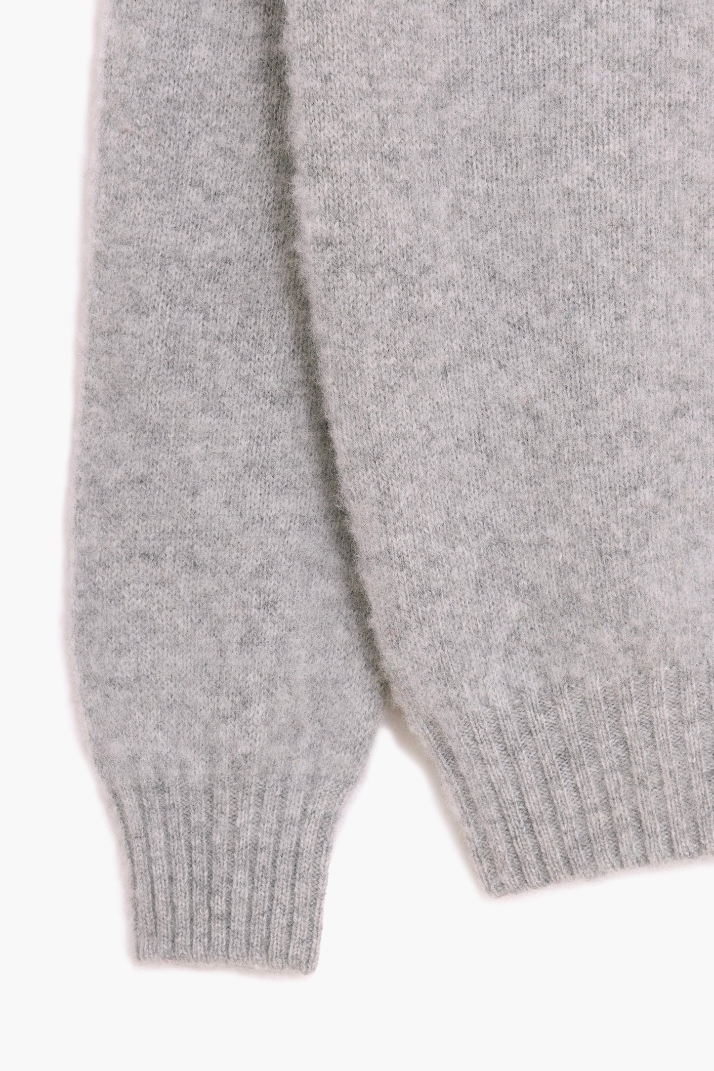 Shaggy Dog wollen polokraag trui – Grijs