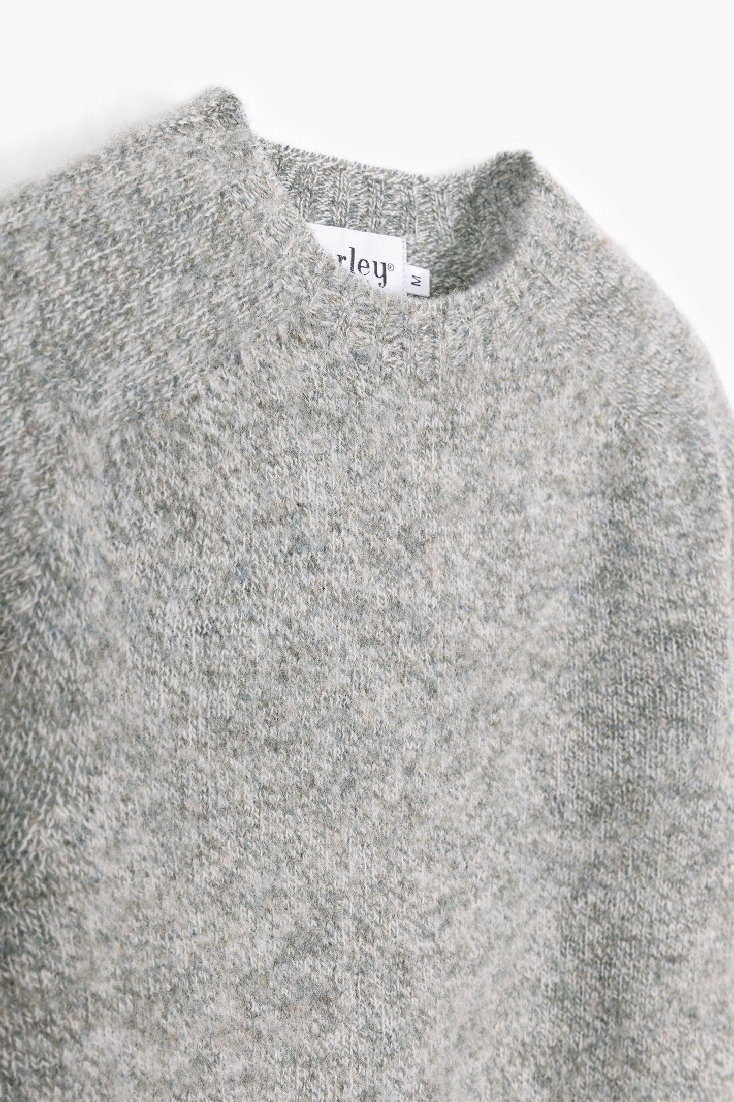 Pull Shaggy Dog mouliné en laine - Twisted Green