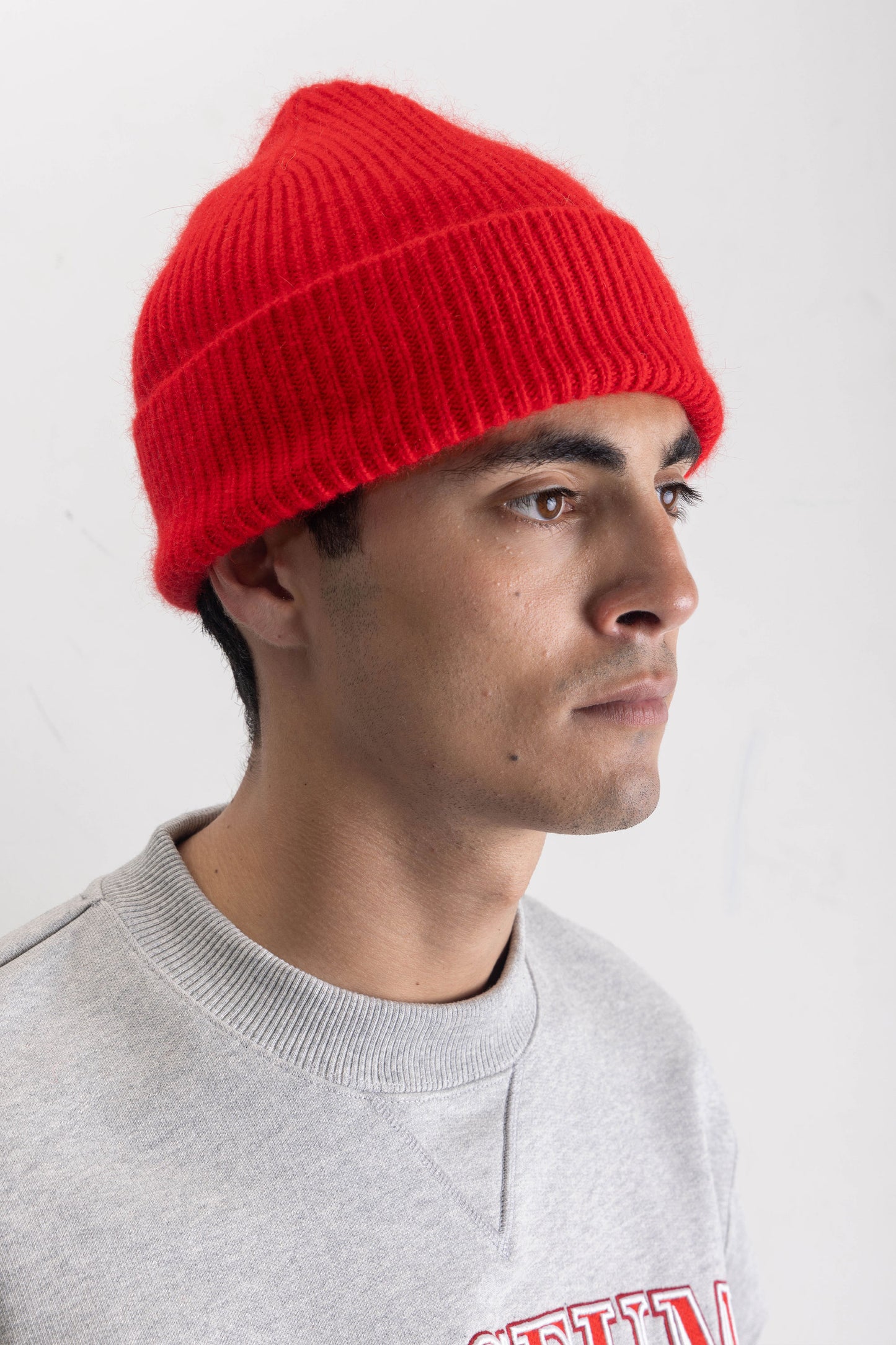 Red wool hat