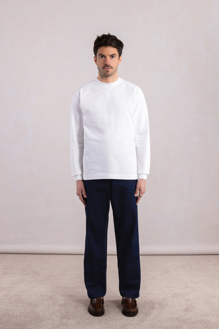 Max-weight long sleeve T-shirt - White