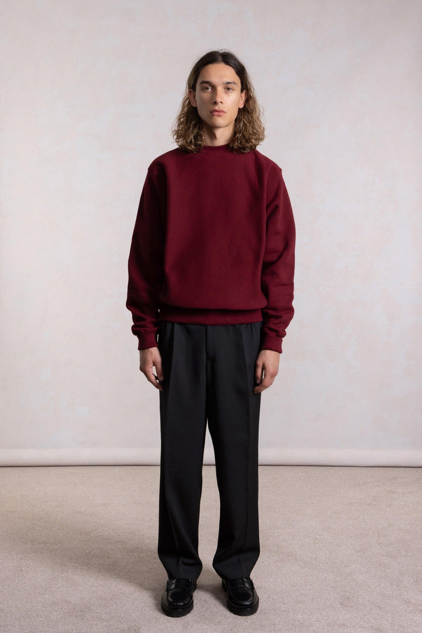Max-weight Crewneck Sweatshirt - Burgundy