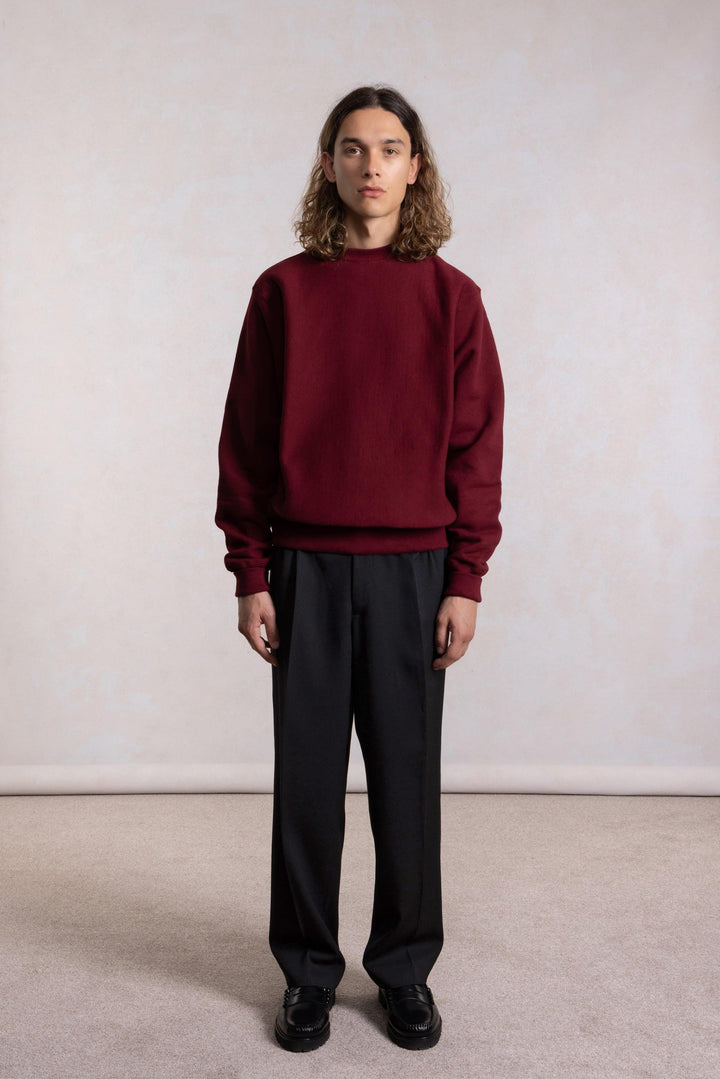 Max-weight Crewneck Sweatshirt - Burgundy