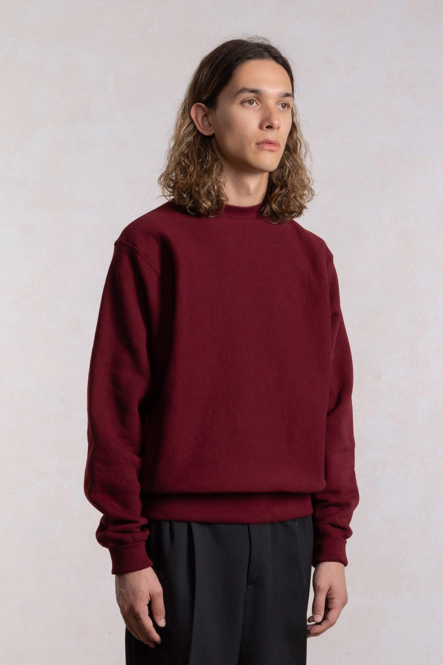 Max-weight Crewneck Sweatshirt - Burgundy