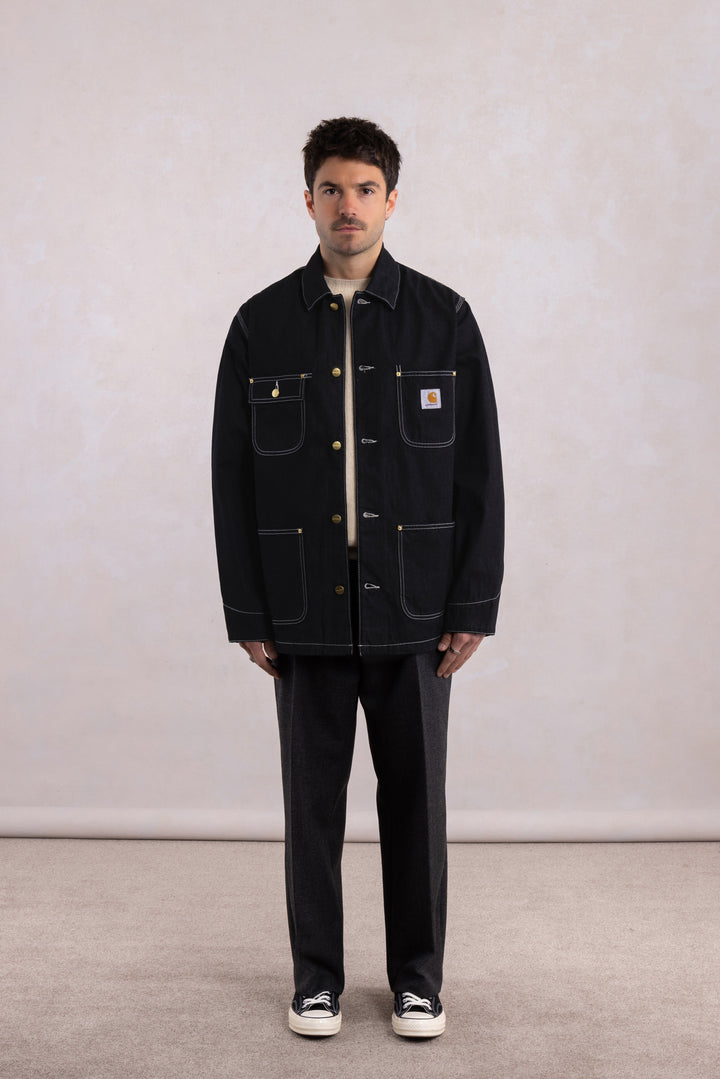 OG Chore Coat - Black Denim one wash