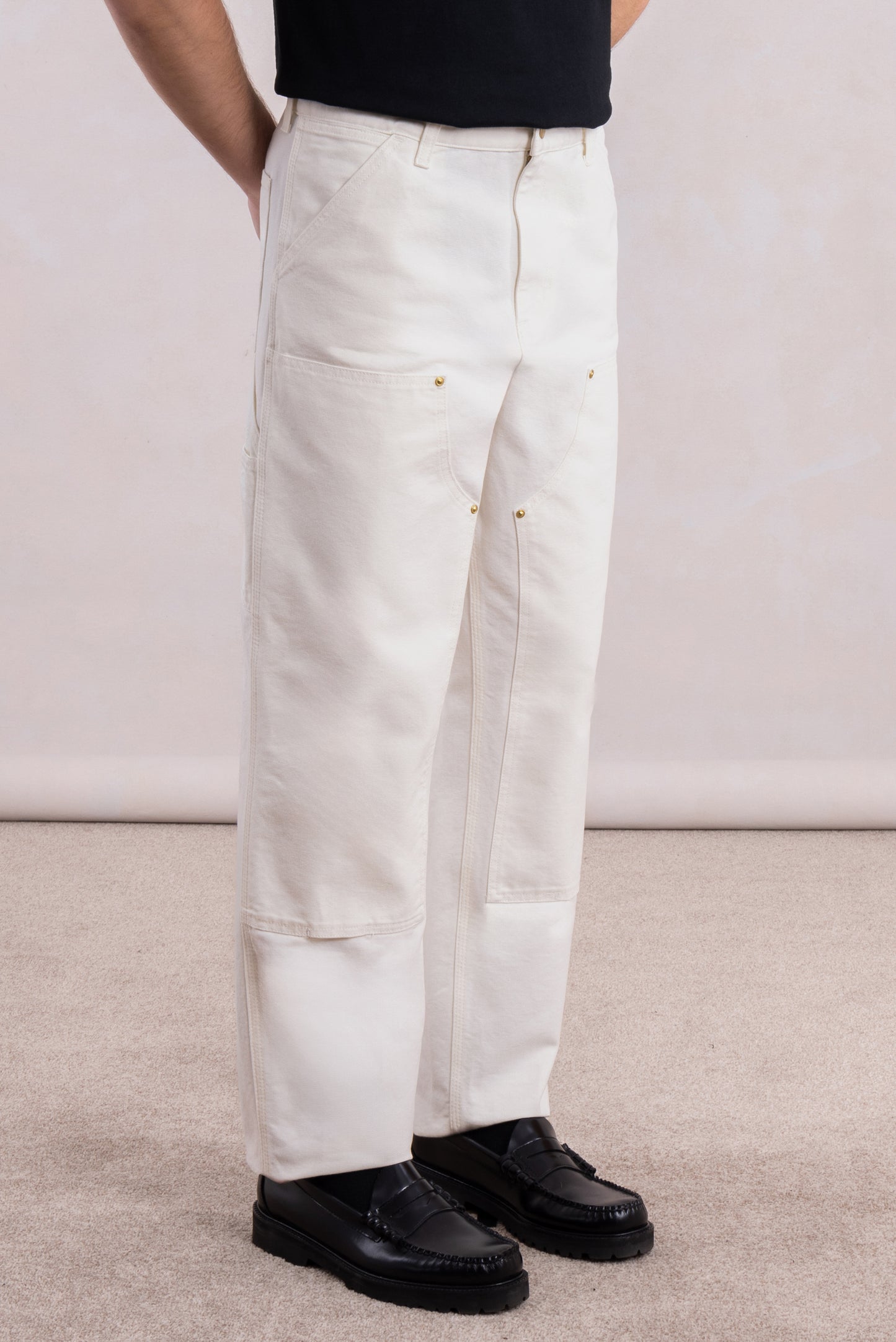 Double Knee Pant - Dearborn Canvas Ecru