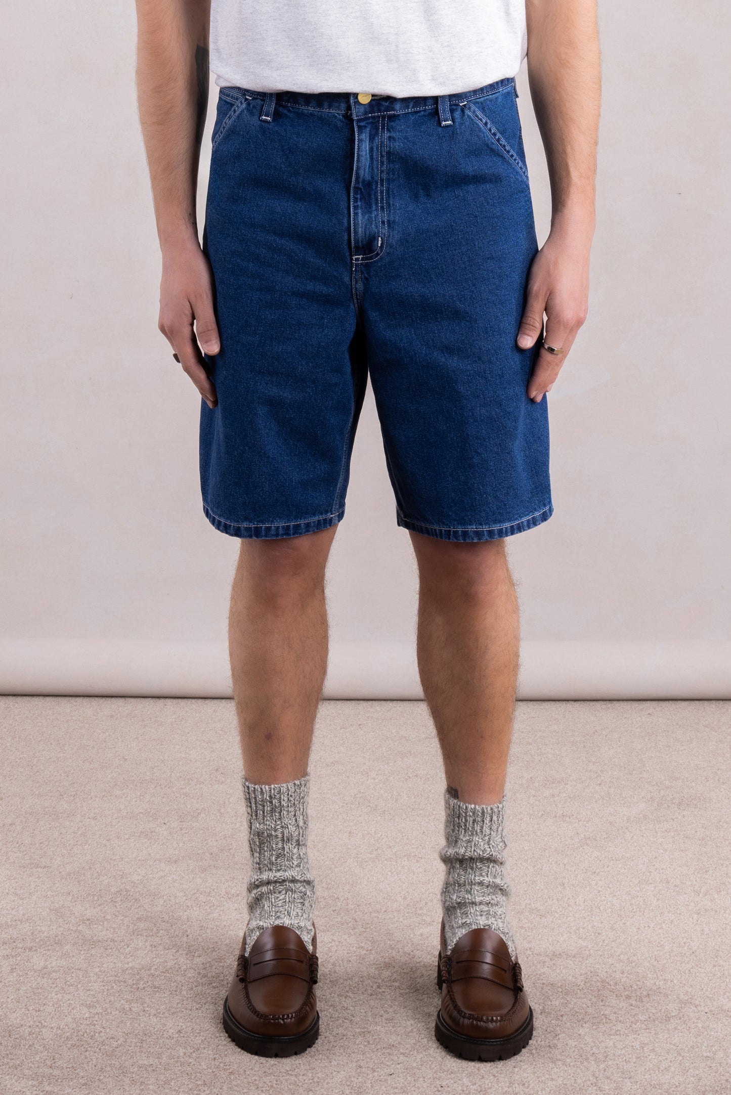 Simple Short - Denim stone washed